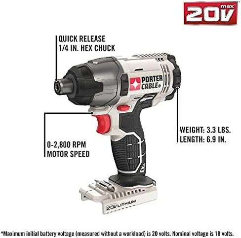 PORTER-CABLE 20V MAX* Cordless Drill Combo Kit, 4-Tool (PCCK615L4) in Saudi Arabia