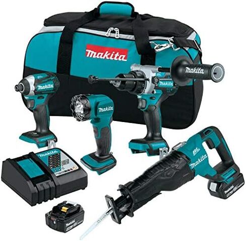 Makita XT453T 18V LXT® Lithium-Ion Brushless Cordless 4-Pc. Combo Kit (5.0Ah) in Saudi Arabia