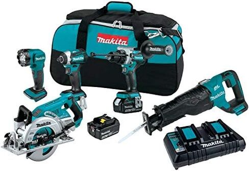 Makita XT507PT 18V LXT® Lithium-Ion Brushless Cordless 5-Pc. Combo Kit (5.0Ah) in Saudi Arabia