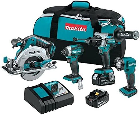 Makita XT452T 18V LXT® Lithium-Ion Brushless Cordless 4-Pc. Combo Kit (5.0Ah) in Saudi Arabia