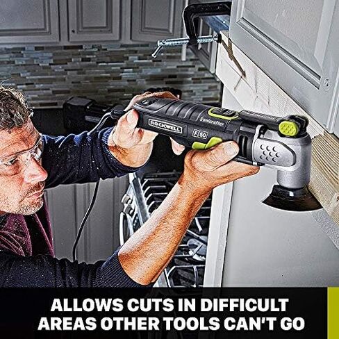 Rockwell RK5142K 4.0 Amp Sonicrafter F50 Oscillating Multi-Tool, with Variable Speed, Hyperlock Clamping, Vibrafree Technology, and Universal Fit System, 33-Piece Kit with Case in Saudi Arabia