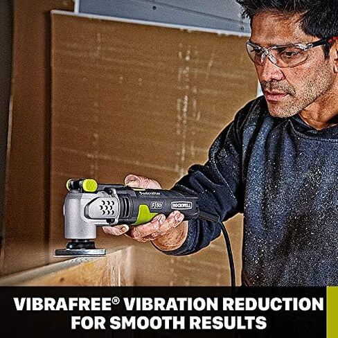 Rockwell RK5142K 4.0 Amp Sonicrafter F50 Oscillating Multi-Tool, with Variable Speed, Hyperlock Clamping, Vibrafree Technology, and Universal Fit System, 33-Piece Kit with Case in Saudi Arabia