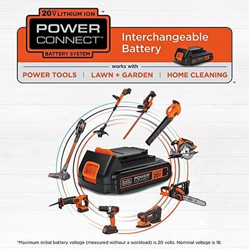 BLACK+DECKER 20V MAX* POWERCONNECT 1/4 in. Cordless Impact Driver Kit (BDCI20C) in Saudi Arabia