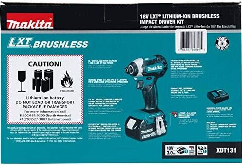 ماكيتا XDT131 18V LXT® طقم مفك تأثير لاسلكي ليثيوم أيون براشليس (3. 0Ah) in Kuwait
