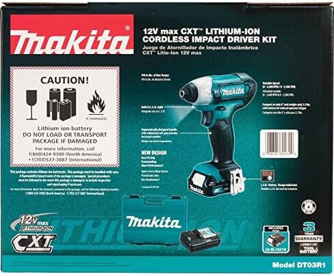 ماكيتا DT03R1 12V Max CXT طقم مفك كهربائي لاسلكي in Kuwait
