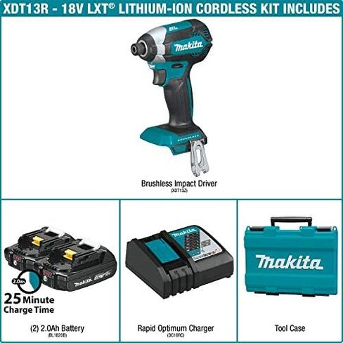 ماكيتا XDT13R 2.0Ah 18V LXT ليثيوم أيون مجموعة أدوات التشغيل اللاسلكية المدمجة بدون فرش in Saudi Arabia