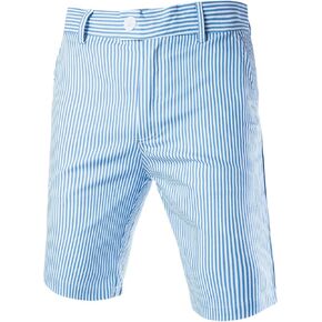 uxcell Men Summer Shorts Striped Slim Fit Flat Front Walk Chino Shorts in Saudi Arabia