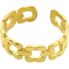 Gold Chain Link Toe Ring - Gold Purity:: 14K in Saudi Arabia