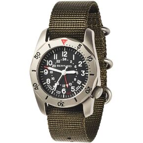 Bertucci A-2TR Vintage GMT Watch | Black/Defender Olive in Saudi Arabia