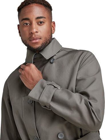 G-Star Raw Men's Casual Double Breasted Trench Coat in Saudi Arabia