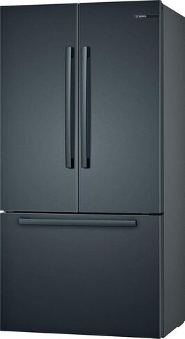 Bosch B36CT80SNB 36" 800 Series French Door Refrigerator with 20.8 cu. ft. Capacity, FarmFresh System, VitaFreshPro, LED Lighting and MultiAirFlow (Black Stainless Steel) in Saudi Arabia
