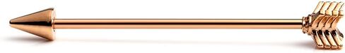 Ruifan 14 Gauge Arrow Industrial Barbell Cartilage Earring Body Piercing Jewelry 1 1/2 Inch(38mm) in Kuwait
