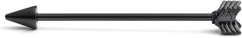 Ruifan 14 Gauge Arrow Industrial Barbell Cartilage Earring Body Piercing Jewelry 1 1/2 Inch(38mm) in Kuwait