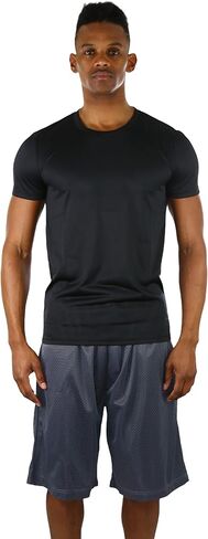 ToBeInStyle Men's Single or Pack of 3 Short Sleeve Crew Neck Athletic T-Shirts in Kuwait