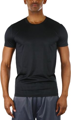 ToBeInStyle Men's Single or Pack of 3 Short Sleeve Crew Neck Athletic T-Shirts in Kuwait