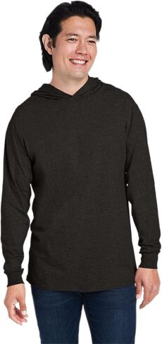 Fruit of the Loom - HD Cotton Jersey Hooded T-Shirt - 4930LSH in Saudi Arabia