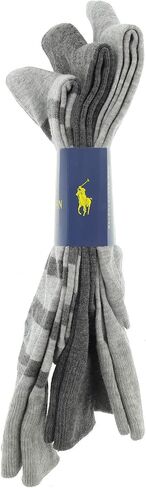 Polo Ralph Lauren Mens 3 Pairs Designer Dress Socks Grey in Saudi Arabia