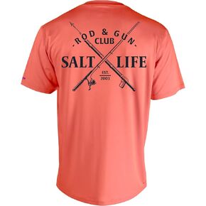 Salt Life Men's Rod and Gun Club Short Sleeve Lightweight Nanotex Performance Shirt in Kuwait