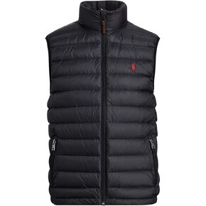 Polo Ralph Lauren Polo Mens Pony Logo Down Puffer Vest (XX-Large, Black/Red Pony) in Saudi Arabia