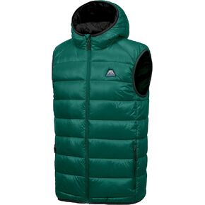 Mapamyumco Men’s Lightweight Puffer Vest with Hood, Water-Resistant Sleeveless Jacket for Hiking Ski in Saudi Arabia