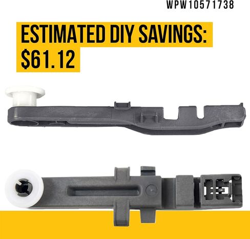 WPW10571738 Dishwasher Dishrack Adjuster and Wheel - Replaces AP6023130, 3449627, PS11756470, W10571738 in Saudi Arabia