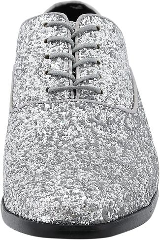 Amali Barnes Mens Dress Shoes Sparkly Glitter Encrusted Tuxedo Slip on Loafers for Men - The Original Smoking Men Dress Shoes Runs Large - GO 1/2 Size Down in Kuwait