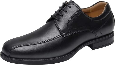 Kararao Men's Oxford Shoes Classic Dress Shoes Casual Business Formal Shoes No Slip Lace up Leather Shoes Square Toe Lightweight Breathable in Saudi Arabia