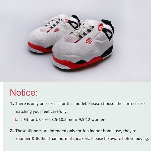 شبشب رياضي من القطيفة من FLUFFYFUN للرجال/النساء مقاس L/XL (8.5-13) in Kuwait