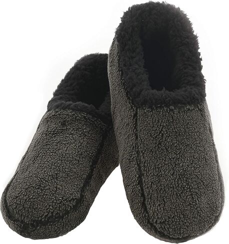 Snoozies Mens Two Tone Fleece Lined Slippers - Comfortable Slippers for Men in Saudi Arabia