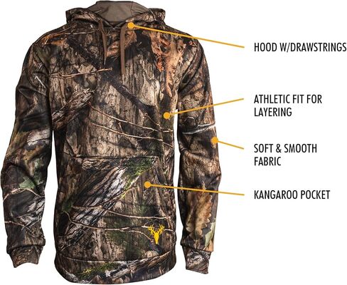 HOT SHOT Men’s Camo Performance Fleece Hoodie in Saudi Arabia
