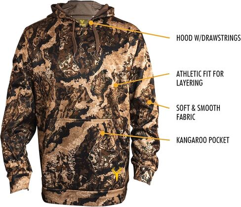 HOT SHOT Men’s Camo Performance Fleece Hoodie in Saudi Arabia