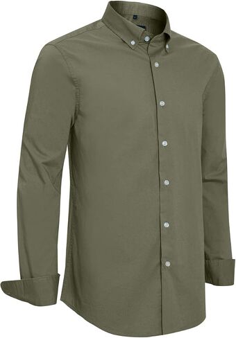 Slim Fit Shirts for Men Long Sleeve and Short Sleeve Button Down Shirts for Men with Large Variety of Colors in Saudi Arabia