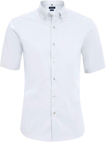 Slim Fit Shirts for Men Long Sleeve and Short Sleeve Button Down Shirts for Men with Large Variety of Colors in Saudi Arabia