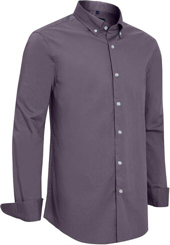Slim Fit Shirts for Men Long Sleeve and Short Sleeve Button Down Shirts for Men with Large Variety of Colors in Saudi Arabia