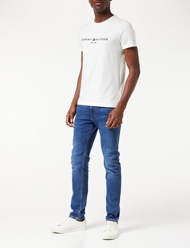 Tommy Hilfiger Men's Logo T-Shirt, White in Saudi Arabia