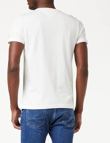 Tommy Hilfiger Men's Logo T-Shirt, White in Saudi Arabia