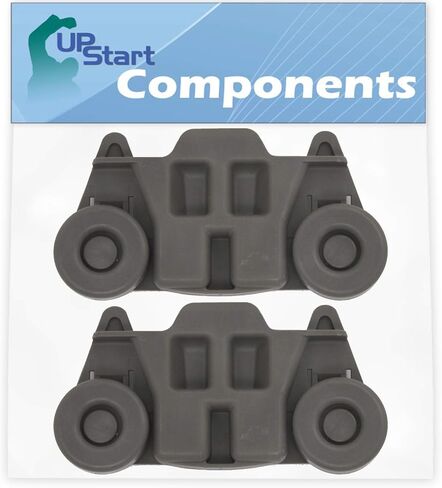 2-Pack W10195416 Lower Dishwasher Wheel Replacement for KitchenAid KUDE20FBSS0 Dishwasher - Compatible with W10195416V Dishwasher Wheel - UpStart Components Brand in Saudi Arabia