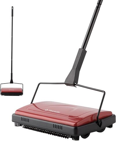 Yocada Carpet Sweeper Cleaner for Home Office Low Carpets Rugs Undercoat Carpets Pet Hair Dust Scraps Paper Small Rubbish Cleaning with a Brush Dark Blue in Saudi Arabia