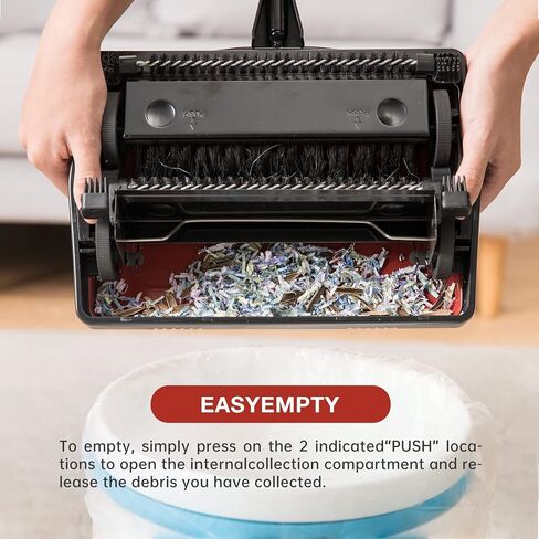 Yocada Carpet Sweeper Cleaner for Home Office Low Carpets Rugs Undercoat Carpets Pet Hair Dust Scraps Paper Small Rubbish Cleaning with a Brush Dark Blue in Saudi Arabia