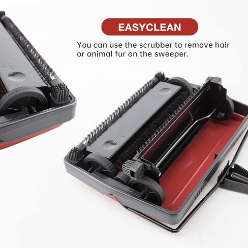 Yocada Carpet Sweeper Cleaner for Home Office Low Carpets Rugs Undercoat Carpets Pet Hair Dust Scraps Paper Small Rubbish Cleaning with a Brush Dark Blue in Saudi Arabia