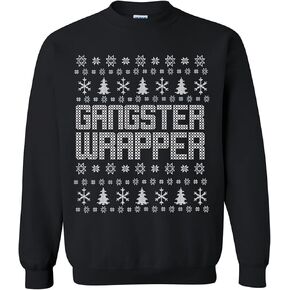 Gangster Wrapper Ugly Holiday Sweatshirt Crewneck Sweatshirt in Saudi Arabia