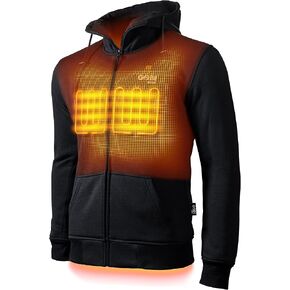Ridge Men’s Heated Hoodie - 10 hrs of Heat | With Battery & Charger | Machine Washable in Kuwait