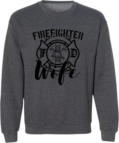 FIREFIGHTER WIFE Crewneck Sweatshirt in Saudi Arabia
