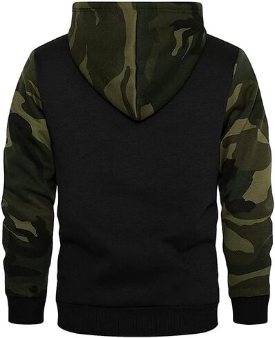 CALUOMATT Men's Sweatshirt Hipster Long Sleeve Drawstring Hooded Pullover Hoodies in Saudi Arabia