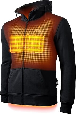 Ridge Men’s Heated Hoodie - 10 hrs of Heat | With Battery & Charger | Machine Washable in Saudi Arabia