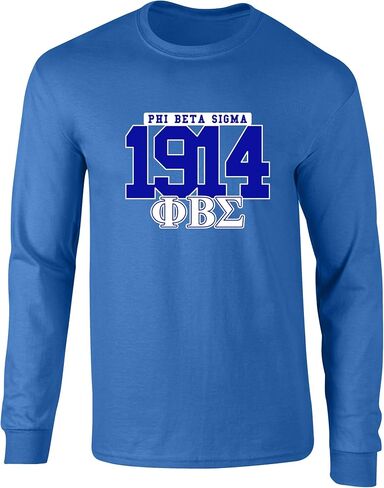 Phi Beta Sigma 1914 Graphic Long Sleeve T Shirt in Saudi Arabia