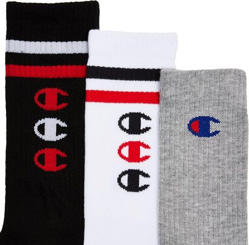 Champion mens 3-pack 3 "Ccc Logo Crew Socks in Saudi Arabia