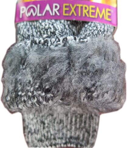 Polar Extreme Thermal Extra Heavy Acrylic Winter Marled Knit Top Socks Matching 2-Pack Random in Saudi Arabia