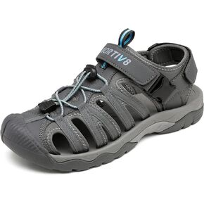 NORTIV 8 Men's Sandals, Closed Toe Athletic Sport Sandals, Mens Summer Shoes, Lightweight Trail Walking Sandals for Men
