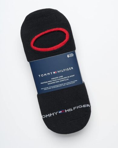 جوارب رياضية للرجال من Tommy Hilfiger - بطانات رياضية مبطنة (عبوة من 6 قطع) in Kuwait